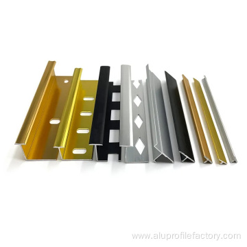 Aluminum trim strips for professional decoration